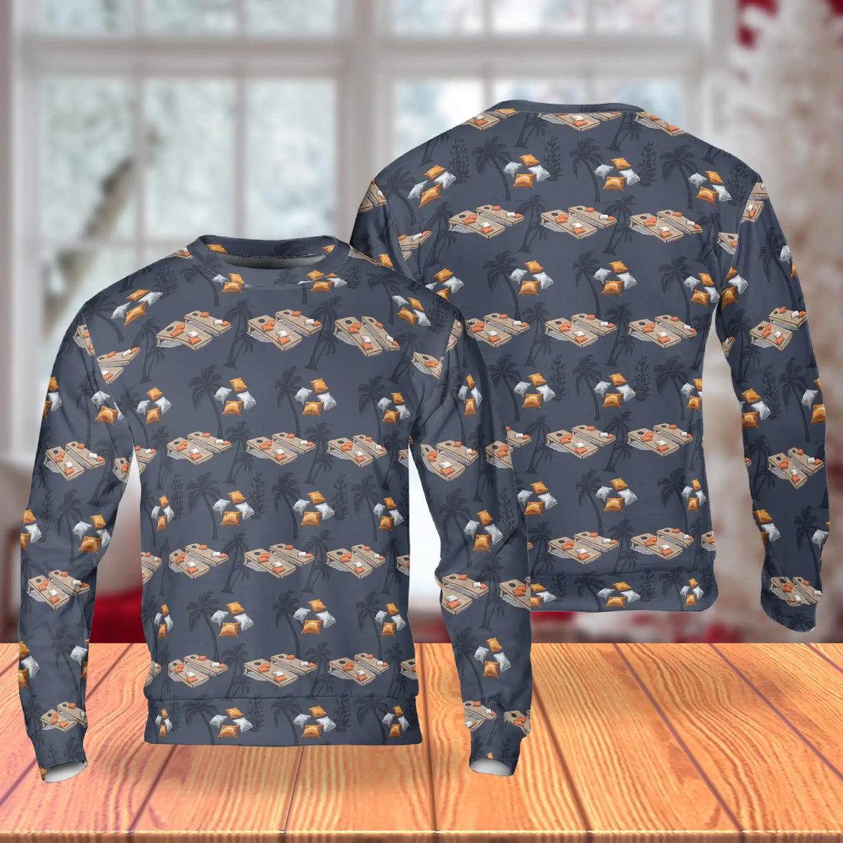 Cornhole Tree Sweatshirt – Colorful Graphic 3D All Over Print Design