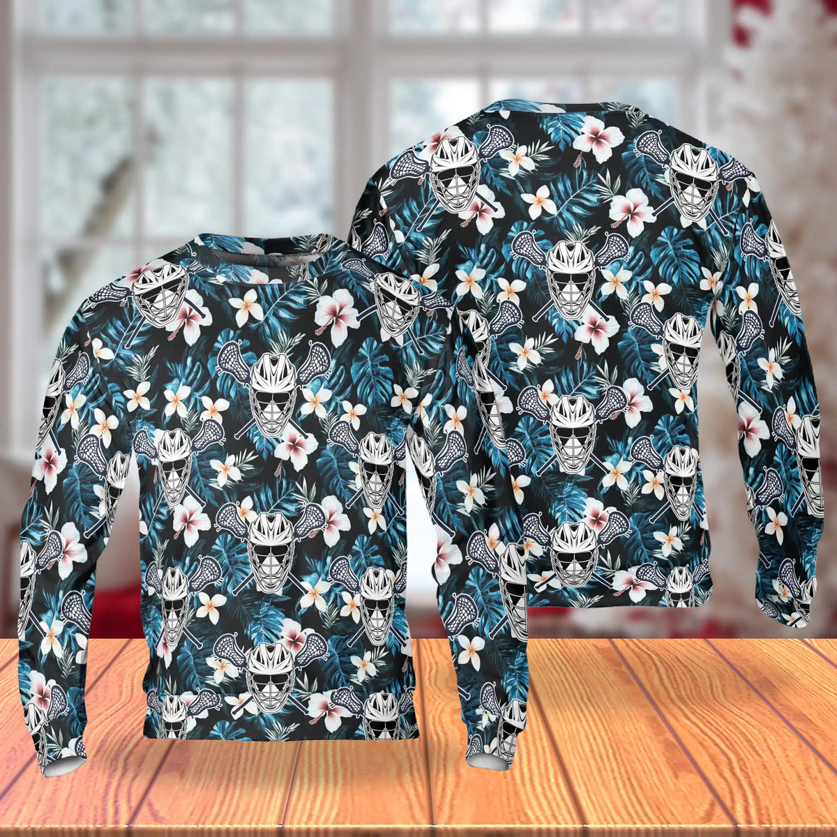 Lacrosse Tropical Floral Sweatshirt – Tropical 3D All Over Print Design