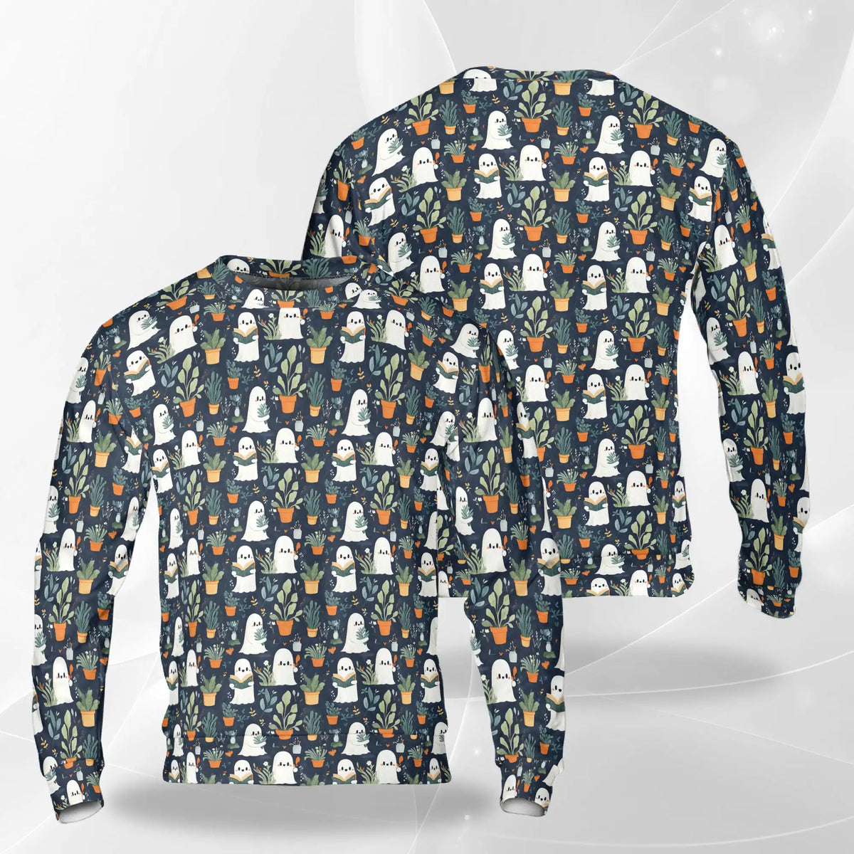 Ghost in Greenhouse Sweatshirt – Colorful Graphic 3D All Over Print Design