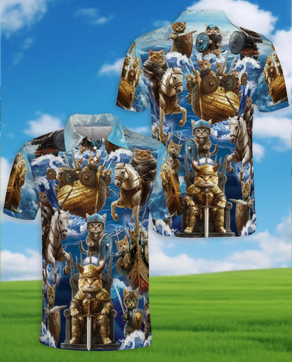 Viking Cat Polo Shirt | Azhawaiian