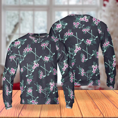 Golf Tropical Sweatshirt – Tropical 3D All Over Print Design