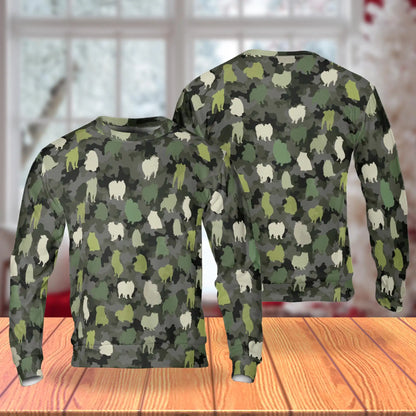 Dog Camouflage Pattern Sweatshirt – Colorful Graphic 3D All Over Print Design
