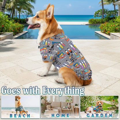 Science Matching Dog Owner Hawaiian Shirts, Funny Pet Aloha Shirt for Beach Vacation - Azhawaiian