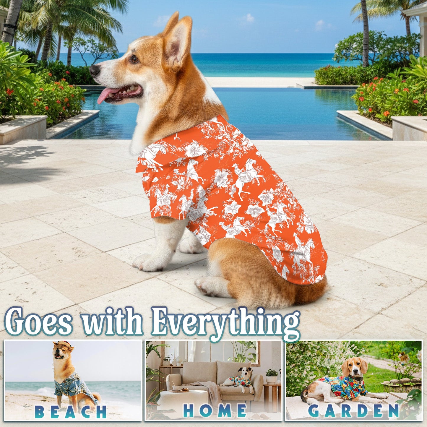Matching Dog Owner Hawaiian Shirts, Funny Pet Aloha Shirt for Beach Vacation - Azhawaiian
