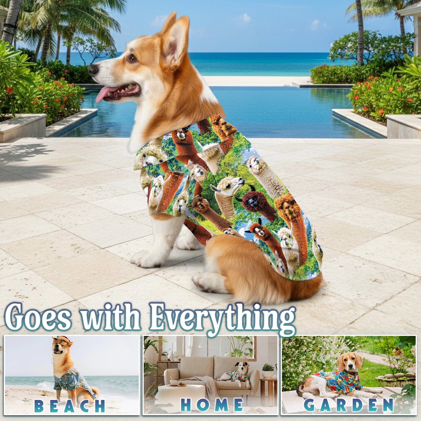 Matching Dog Owner Hawaiian Shirts, Funny Pet Aloha Shirt for Beach Vacation - Azhawaiian