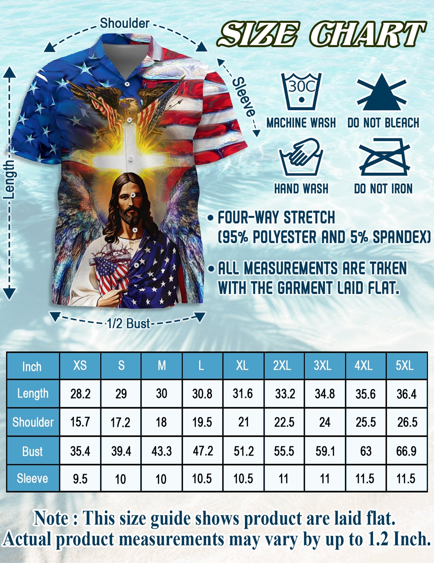 America and Jesus Bless Matching Dog Owner Hawaiian Shirts, Funny Pet Aloha Shirt for Beach Vacation - Azhawaiian