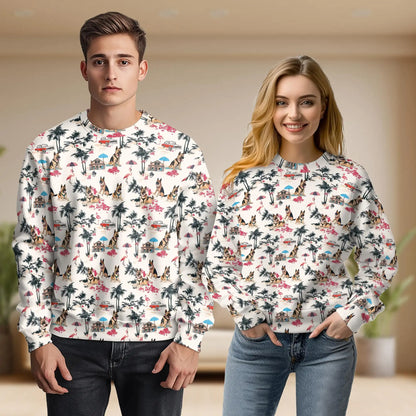 Shepherd Summer Beach Sweatshirt – Dog 3D All Over Print Design