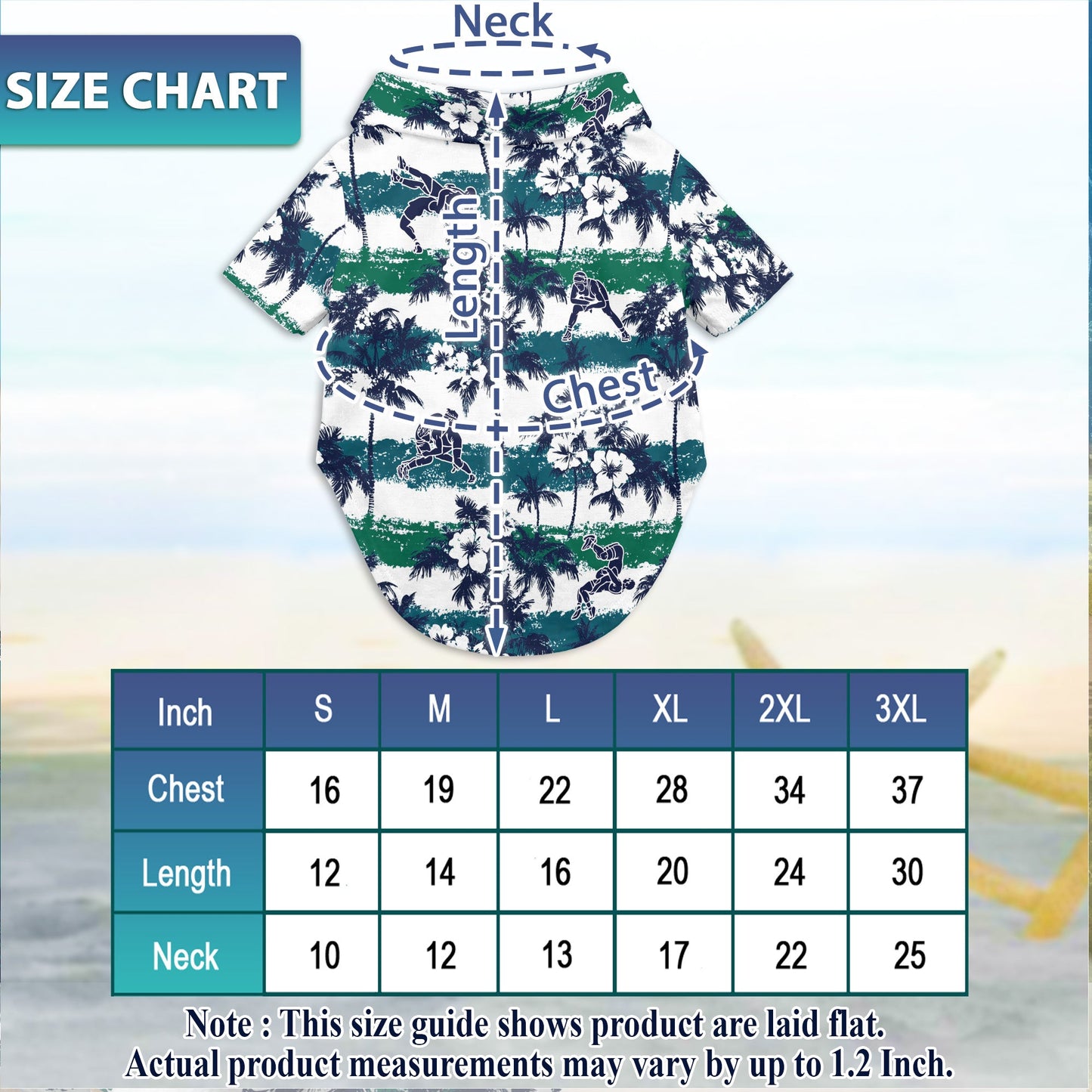 Wrestling White Palm Matching Dog Owner Hawaiian Shirts, Funny Pet Aloha Shirt for Beach Vacation - Azhawaiian