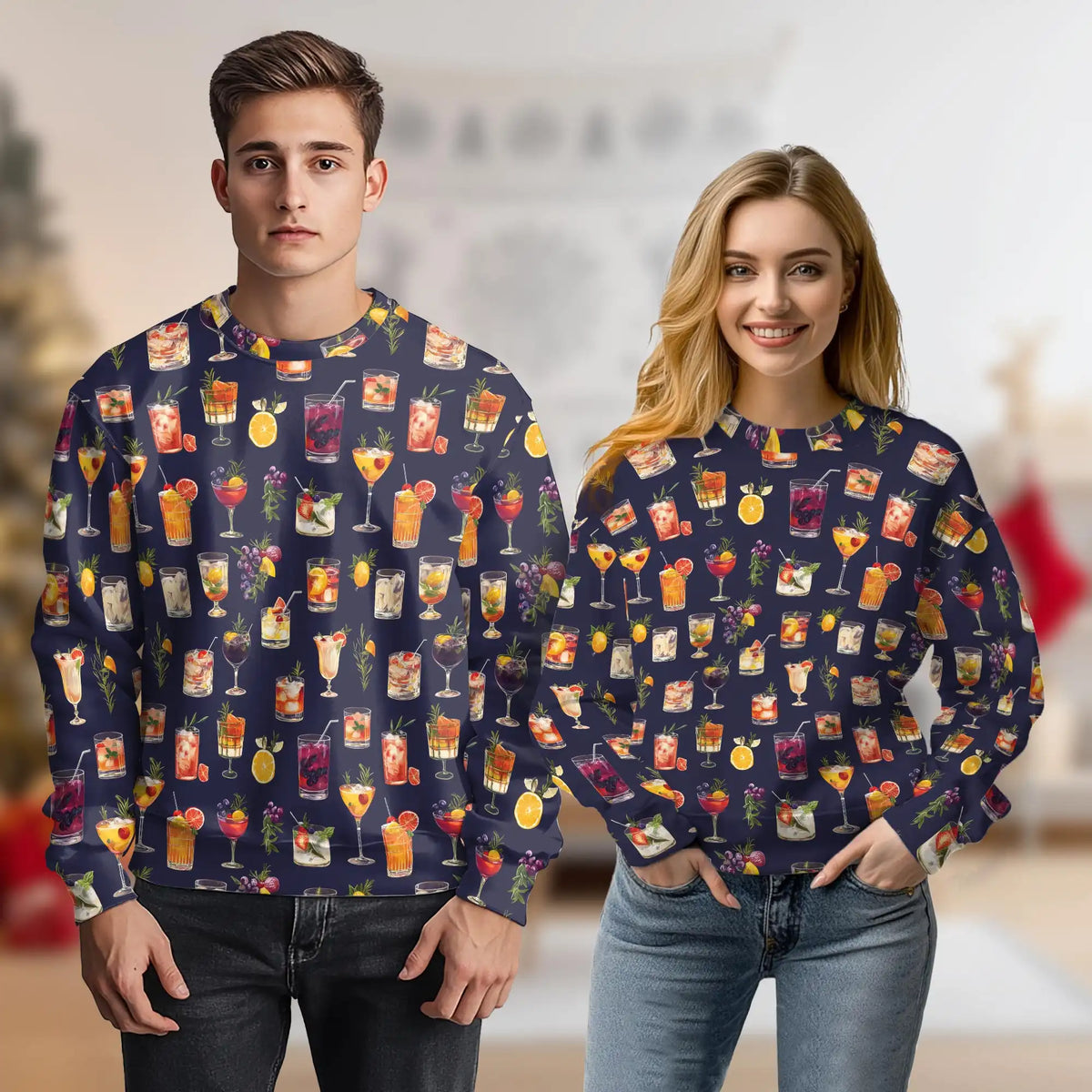 Summer Cocktails Sweatshirt – Tropical 3D All Over Print Design