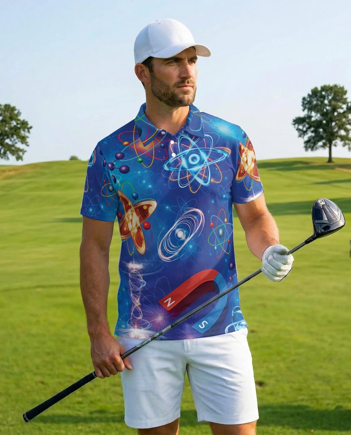 Physics Amazing Science Polo Shirt for Men, Science Lover Style | Azhawaiian