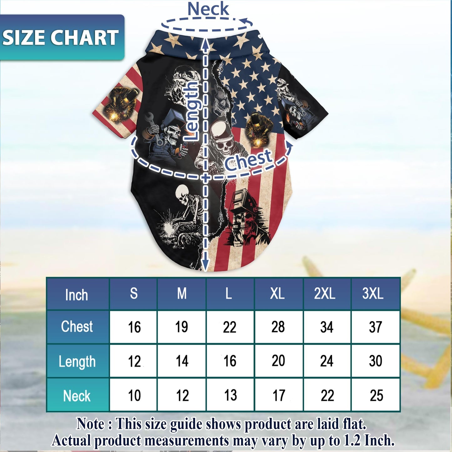 Patriotic Welder Matching Dog Owner Hawaiian Shirts, Funny Pet Aloha Shirt for Beach Vacation - Azhawaiian