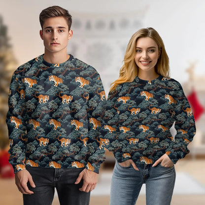 Japanese Tiger Sweatshirt – Colorful Graphic 3D All Over Print Design