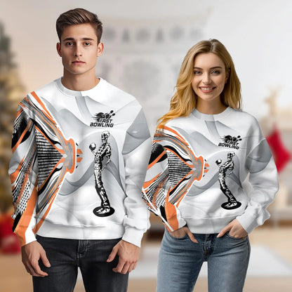 Skeleton Bowling Sweatshirt – Colorful Graphic 3D All Over Print Design