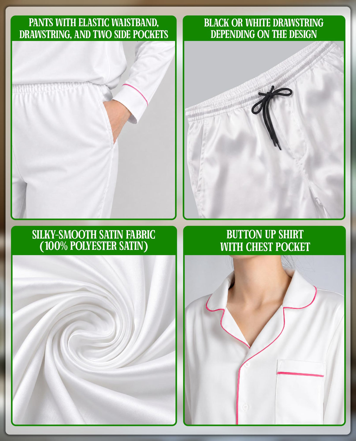 Halloween Ghost Pajama Set for Women, Spooky Pumpkin Holiday Sleepwear