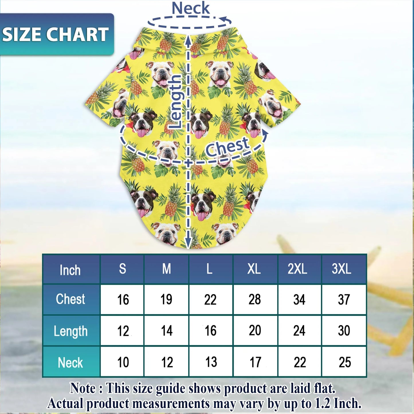 English Bulldog  Summer Beach Outfit Matching Dog Owner Hawaiian Shirts, Pet Aloha Shirt - Azhawaiian