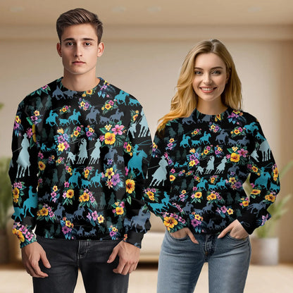 Tropical Team Roping Sweatshirt – Tropical 3D All Over Print Design