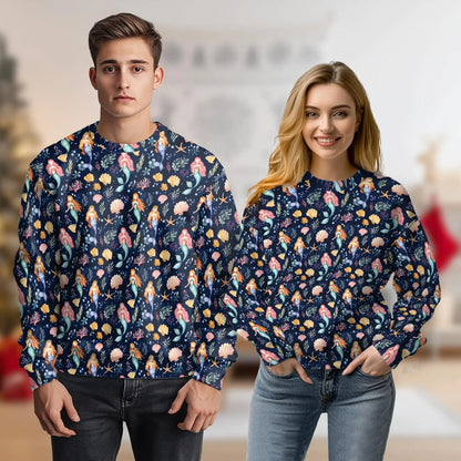 Cute Mermaid Sweatshirt – Colorful Graphic 3D All Over Print Design