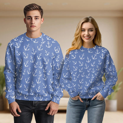 Sea Anchor Sweatshirt – Colorful Graphic 3D All Over Print Design