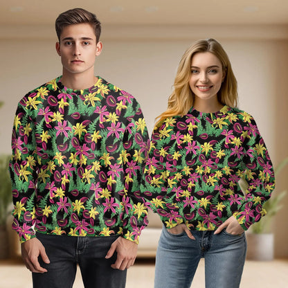 Venus Flytrap Floral Sweatshirt – Colorful Graphic 3D All Over Print Design