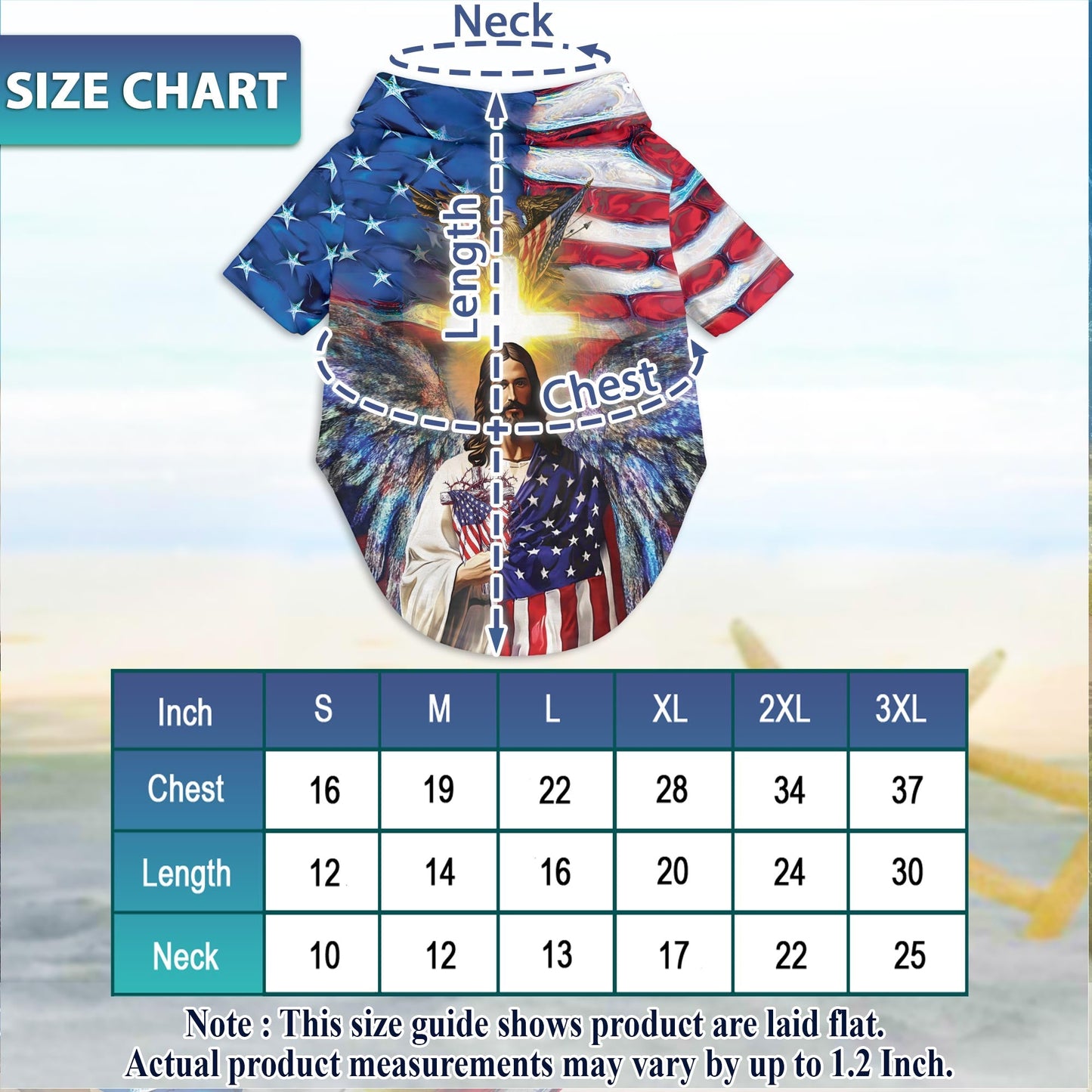 America and Jesus Bless Matching Dog Owner Hawaiian Shirts, Funny Pet Aloha Shirt for Beach Vacation - Azhawaiian