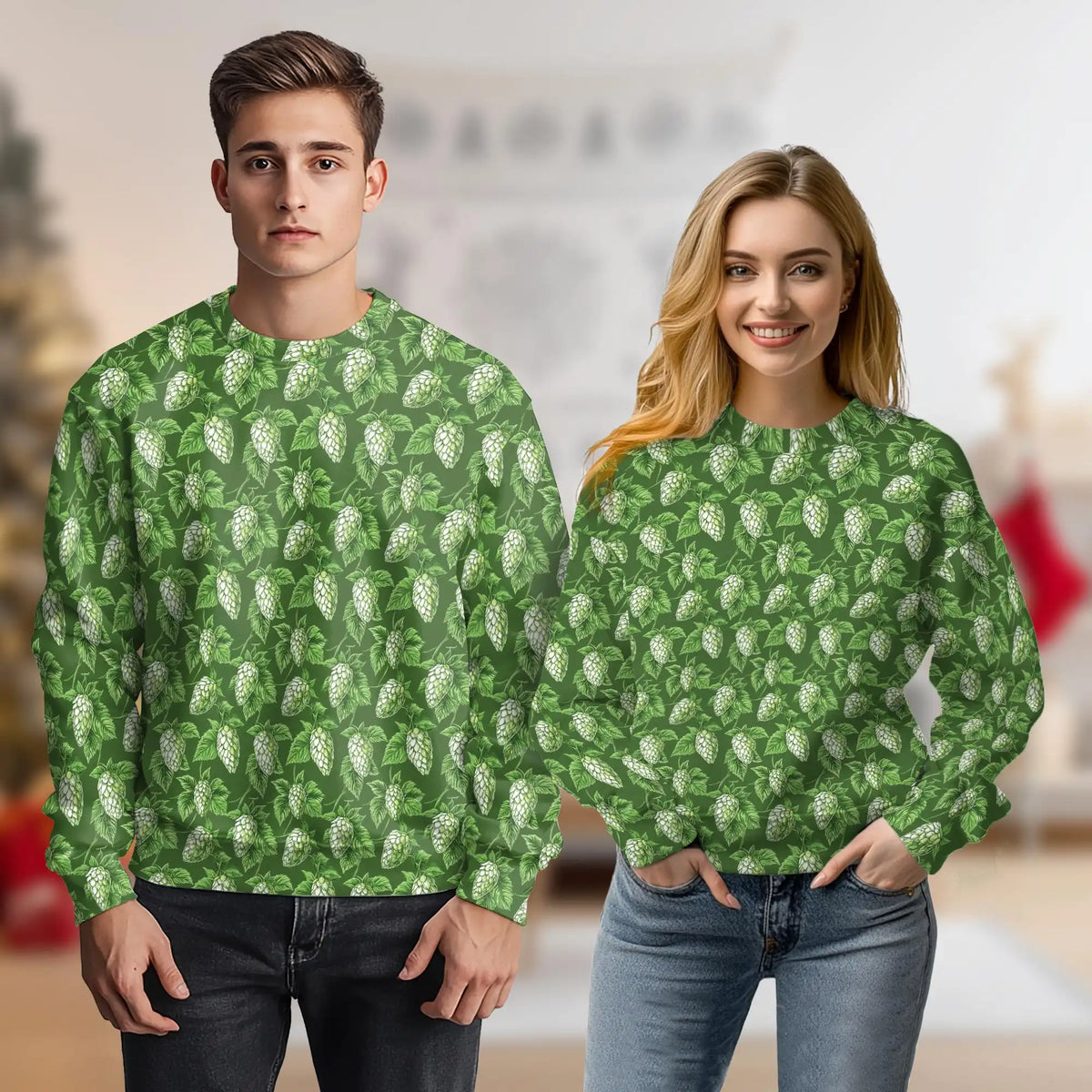 Hops Sweatshirt – Colorful Graphic 3D All Over Print Design