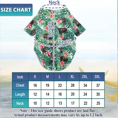 Black Angus Cattle Matching Dog Owner Hawaiian Shirts, Funny Pet Aloha Shirt for Beach Vacation - Azhawaiian