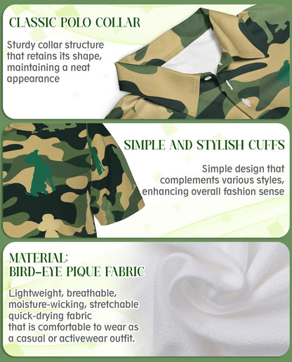Dog Camo Polo Shirt | Azhawaiian