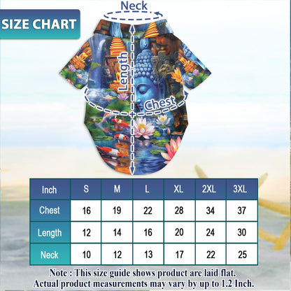 Buddha Matching Dog Owner Hawaiian Shirts, Funny Pet Aloha Shirt for Beach Vacation - Azhawaiian