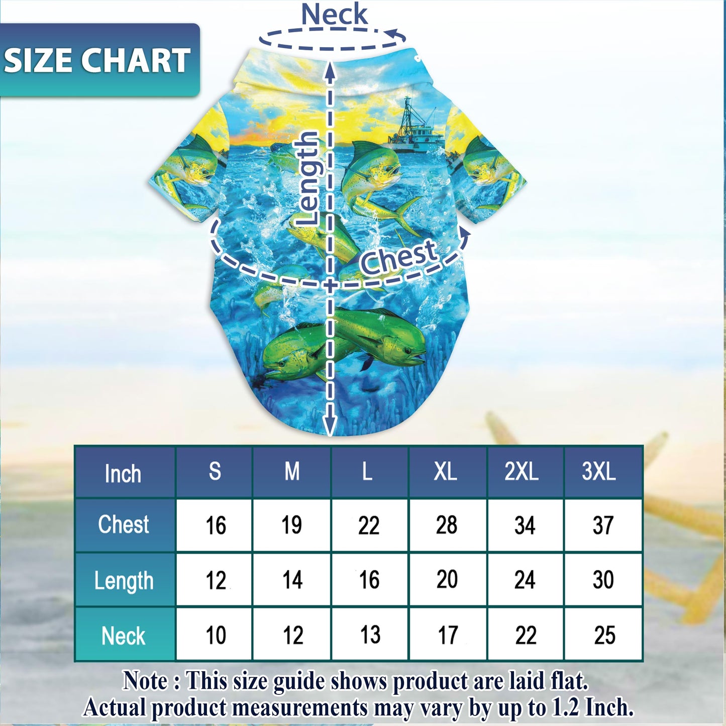 Mahi-Mahi Fish Fishing Matching Dog Owner Hawaiian Shirts, Funny Pet Aloha Shirt for Beach Vacation - Azhawaiian