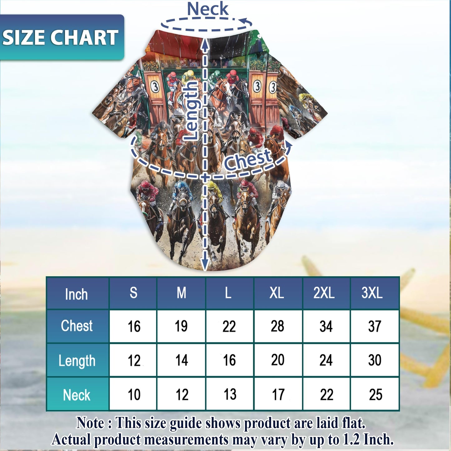 Colorful Horse Racing Matching Dog Owner Hawaiian Shirts, Funny Pet Aloha Shirt for Beach Vacation - Azhawaiian