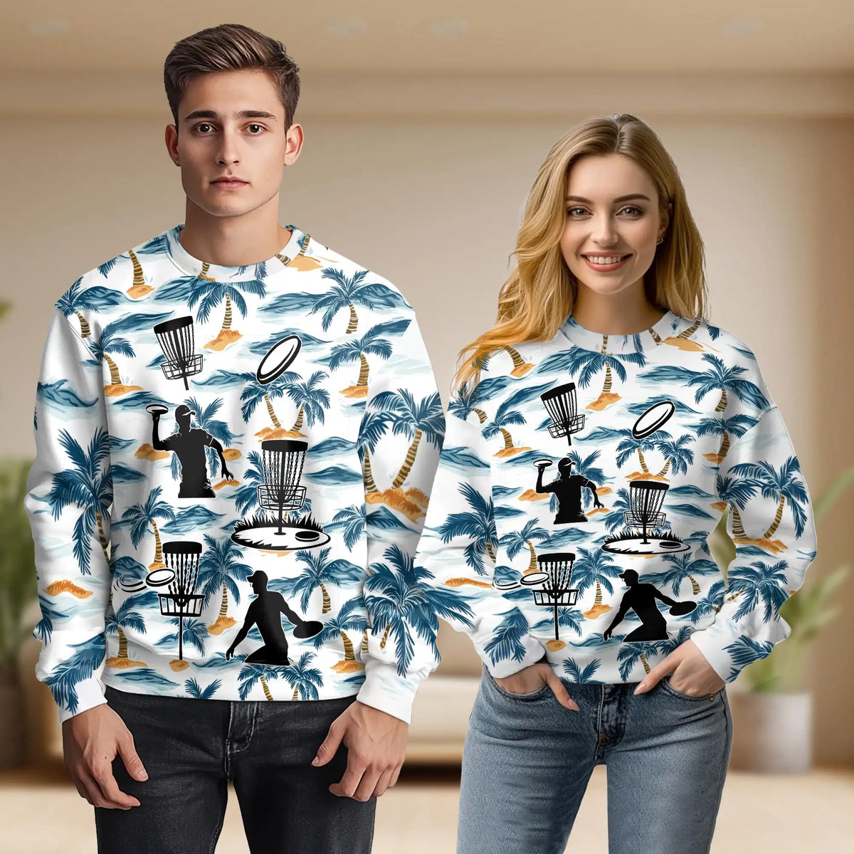 Tropical Disc Golf Sweatshirt – Tropical 3D All Over Print Design