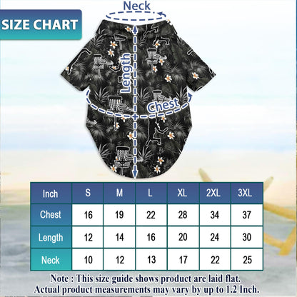 Disc Golf Matching Dog Owner Hawaiian Shirts, Funny Pet Aloha Shirt for Beach Vacation - Azhawaiian
