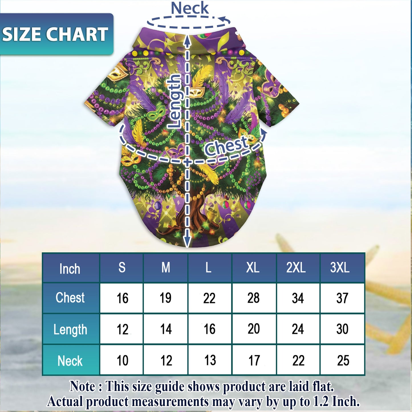 Mardi Gras Tree Matching Dog Owner Hawaiian Shirts, Funny Pet Aloha Shirt for Beach Vacation - Azhawaiian