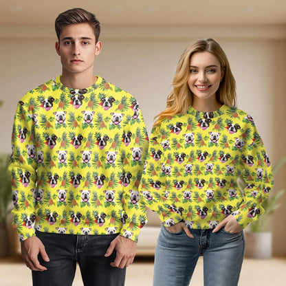 English Bulldog Sweatshirt – Colorful Graphic 3D All Over Print Design