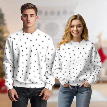 Housefly Pattern Sweatshirt – Colorful Graphic 3D All Over Print Design