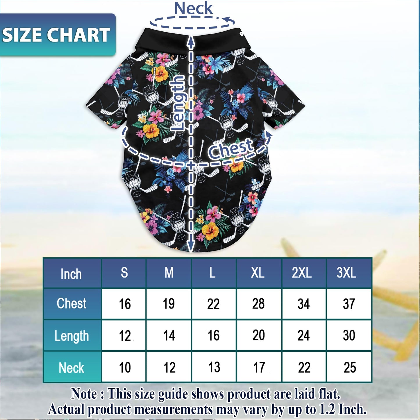 Tropical Hockey Matching Dog Owner Hawaiian Shirts, Funny Pet Aloha Shirt for Beach Vacation - Azhawaiian
