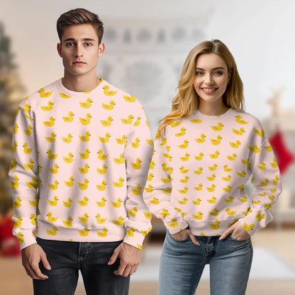 Duck Sweatshirt – Colorful Graphic 3D All Over Print Design