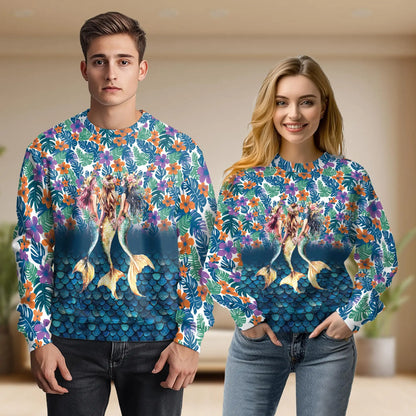 Mermaids Sweatshirt – Colorful Graphic 3D All Over Print Design