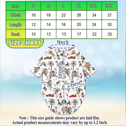 Coconut Rat Terrier Tree Flower Print Matching Dog Owner Hawaiian Shirts, Pet Aloha Shirt - Azhawaiian
