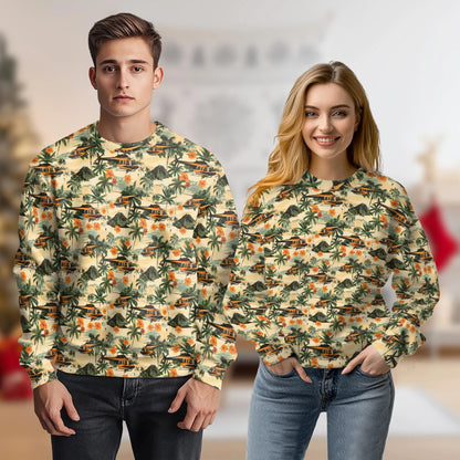 Helicopter Tropical Print Sweatshirt – Tropical 3D All Over Print Design