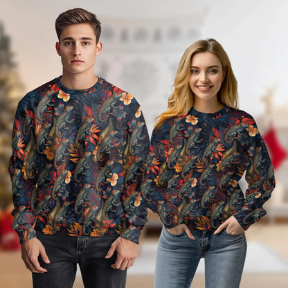 Amazing Iguana Sweatshirt – Colorful Graphic 3D All Over Print Design