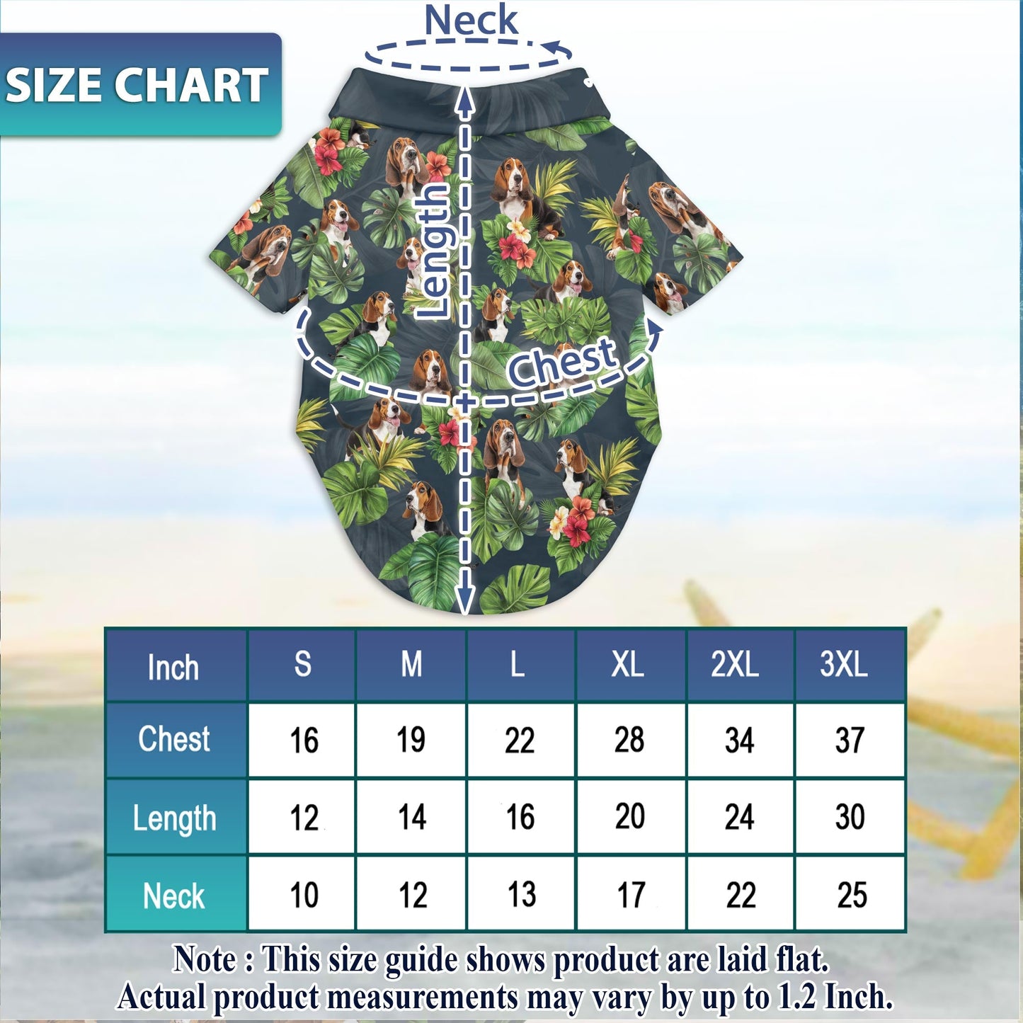 Basset Hound Matching Dog Owner Hawaiian Shirts, Funny Pet Aloha Shirt for Beach Vacation - Azhawaiian