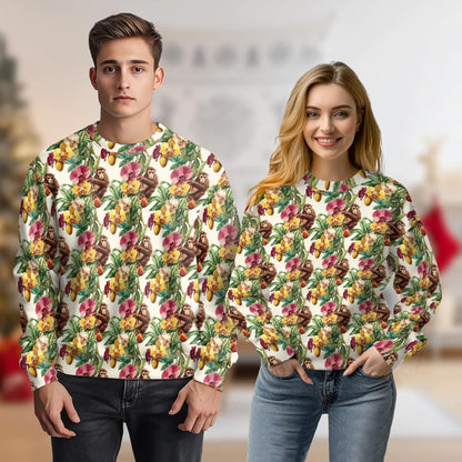 Tropical Monkey Sweatshirt – Jungle 3D All Over Print Design