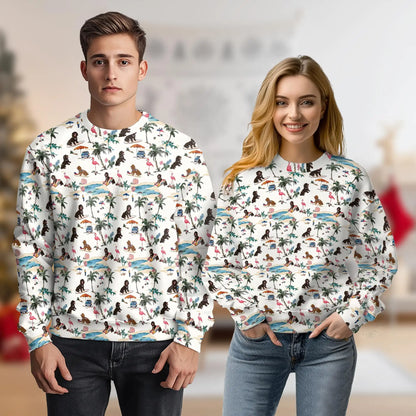 Tropical Dog Summer Sweatshirt – Tropical 3D All Over Print Design