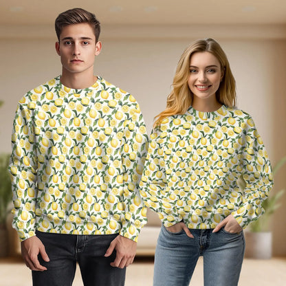 Lemon Pattern Sweatshirt – Colorful Graphic 3D All Over Print Design