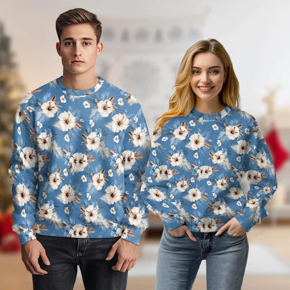 Hibiscus Flowers Sweatshirt – Tropical 3D All Over Print Design