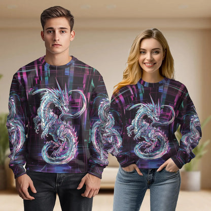 Dragon Sweatshirt – Colorful Graphic 3D All Over Print Design