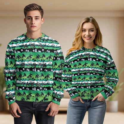 Wrestling Palm Tree Sweatshirt – Tropical 3D All Over Print Design