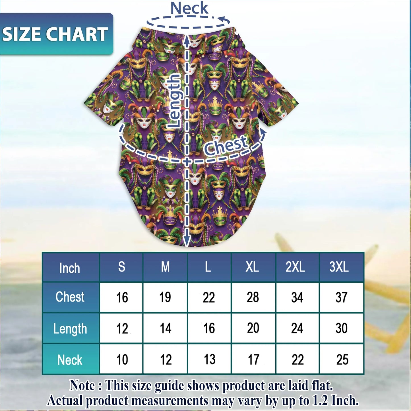 Happy Mardi Gras Tropical Beach Matching Dog Owner Hawaiian Shirts, Funny Pet Aloha Shirt for Beach Vacation - Azhawaiian