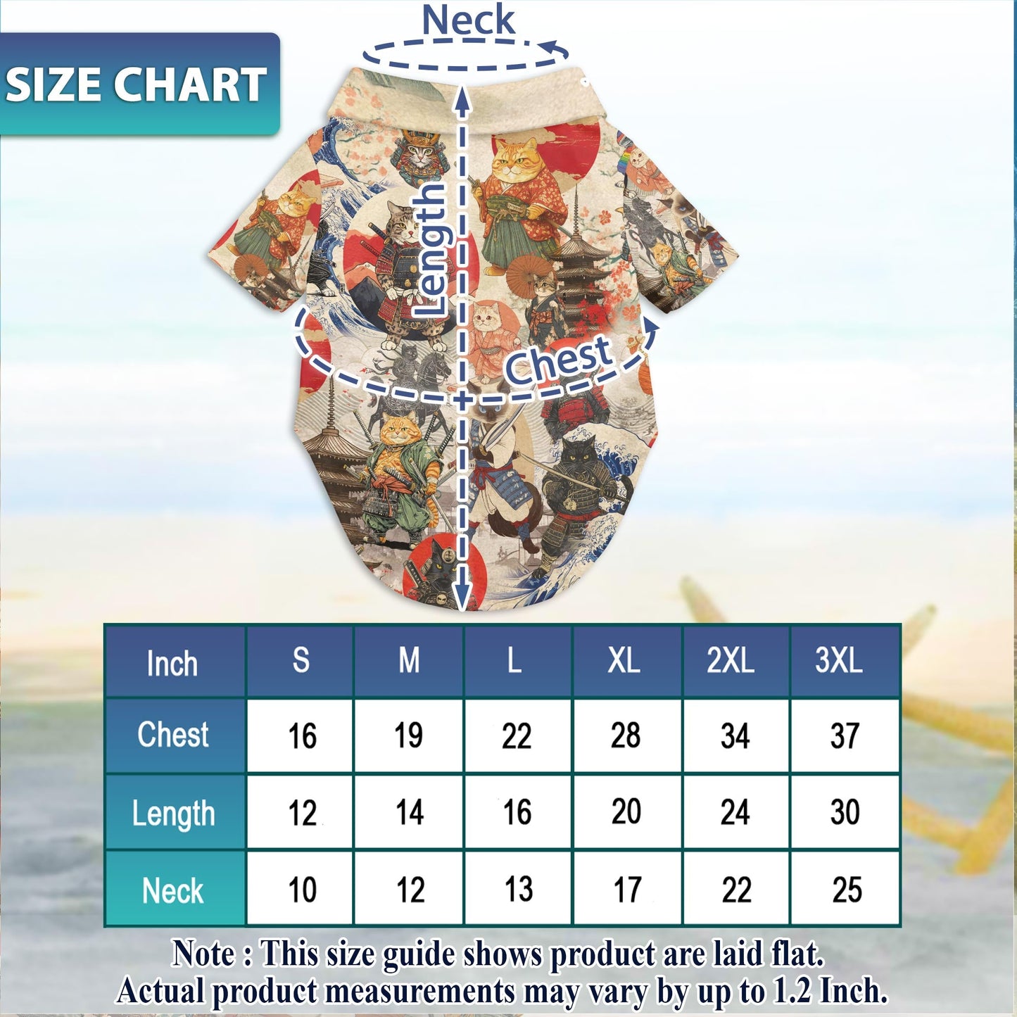 Japanese Samurai Cat Matching Dog Owner Hawaiian Shirts, Funny Pet Aloha Shirt for Beach Vacation - Azhawaiian